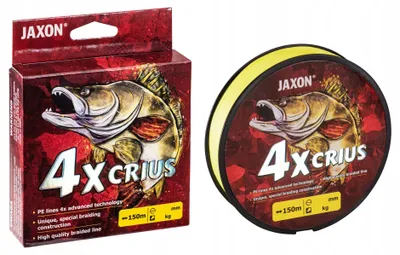 Produktbild von Jaxon Crius 4X Fluo Geflochtene Schnur 0,18mm 19kg