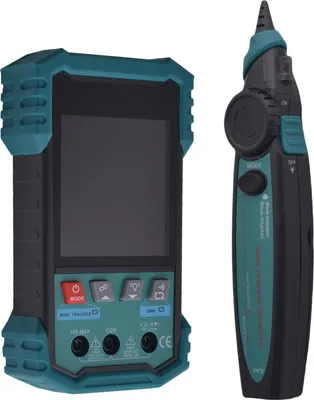 Zdjęcie produktu dla Tester kabli sieciowych z funkcją testowania PoE, cyfrowy lokalizator kabli i sieci oraz multimetr, przenośny lokalizator przewodów, pomiar długości kabli sieciowych, latarka LED ET623