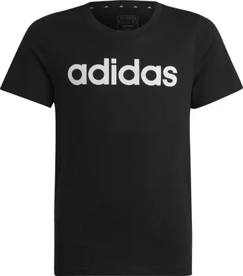 Obrázek produktu pro adidas Essentials Linear Logo Slim Fit T-Shirt Kinder 000 - černá/bílá 152