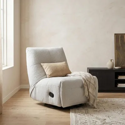 Productafbeelding van StarFurn Relaxfauteuil Lazy Lichtgrijs
