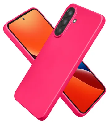 Produktbild von kwmobile Handyhülle für Samsung Galaxy A37 5G Hülle - Silikon Case metallisch schimmernd - Schutzhülle Cover - Metallic Pink