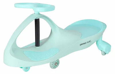 Image de Jeździet pour enfant à propulsion, modèle Swing Fix S3, avec des roues lumineuses et une finition vert menthe