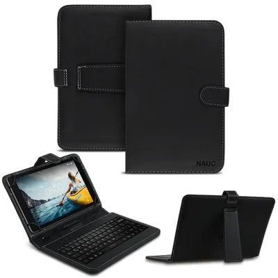 Produktbild von Tastatur Tasche Medion Lifetab P10612 Keyboard USB Hülle QWERTZ Schutzhülle Case