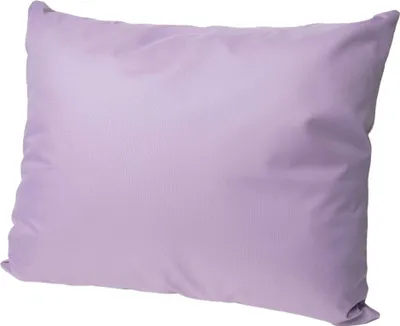 A single purple pillow is shown against a white background.