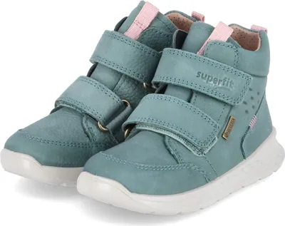 Immagine prodotto di Scarpe da passeggio Superfit per bambini/ scarpe con velcro/ stivaletti BREEZE camoscio verde - impermeabile Taglia: 20