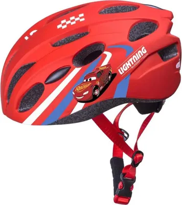 Zdjęcie produktu dla Dziecięcy kask rowerowy "CARS", czerwony, M: 52-56 cm, In-Mold-Tec, od ok. 6 lat