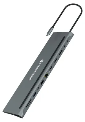 Immagine prodotto di Conceptronic DONN17G replicatore di porte e docking station per laptop Cablato USB 3.2 Gen 1 (3.1 Gen 1) Type-C Grigio