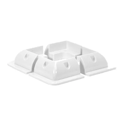 Image de Offgridtec© ABS kit profilé d'angle blanc 150x150mm