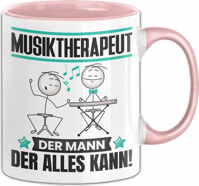 Produktbild von Musiktherapeut Tasse Geschenk für Musiktherapeut Der Mann Der Alles Kann Geschenkidee zum Geburtstag (Rosa)