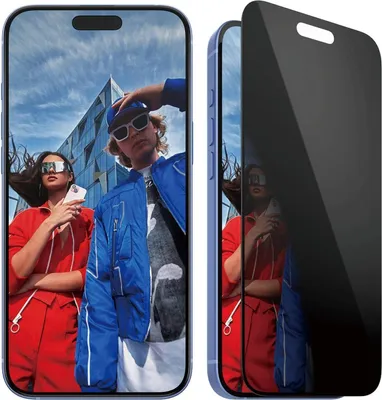 Obrázek produktu pro PanzerGlass ® 2-Way Privacy Screen Protector iPhone 16 Plus | 15 Plus | Ultra-Wide Fit w. EasyAligner, Apple, Apple - iPhone 16 Plus, Apple - iPhone 15 Plus, Aplikace nasucho, Odolné proti poškrábání, Odolný proti nárazům, Průhledná, 1 kusů