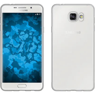 Produktbild von PhoneNatic Case kompatibel mit Samsung Galaxy A7 (2016) A710 - clear Silikon Hülle Slimcase + 2 Schutzfolien