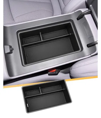 Immagine prodotto di Contenitore portaoggetti per la console centrale di Xpeng P7+ EV, modelli 2026 e 2027, organizer per bracciolo con tappetino antiscivolo