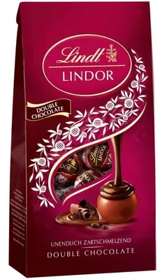 Produktbild von Lindt Lindor Kugeln Vollmilch Double Chocolate 100g