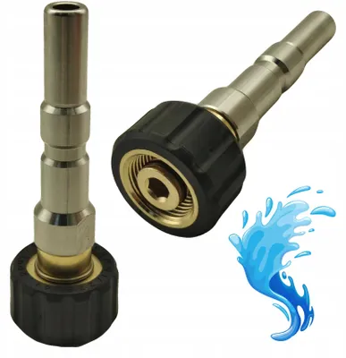 Image de Rosfix Adaptateur – Adaptateur pour Nettoyeur Haute Pression avec Raccord Rapide | Filetage M22x1,5, 14 mm | Compatible avec Nilfisk et Kranzle D12