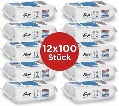 Zdjęcie produktu dla Sleepy Easy Clean Oberflächenreinigungstücher Bleach Effect 12x100 STÜCK
