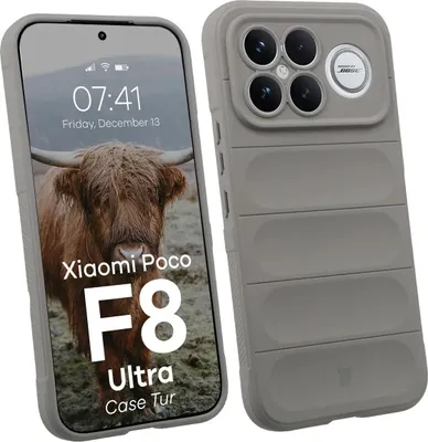 Produktbild von Robuste Handyhülle für Xiaomi POCO F8 Ultra, Bizon Case Tur, Hellgrau