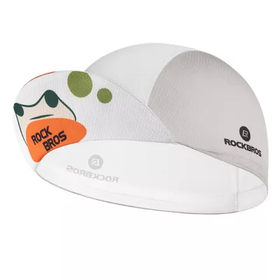Image de ROCKBROS Casquette de vélo Casquette de vélo légère anti-transpiration Chapeau de cyclisme pour hommes femmes blanc