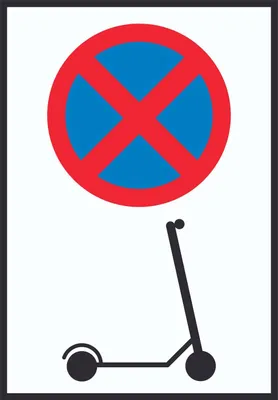 Produktbild von E- Scooter Parken verboten Schild Elektro -Tretroller Roller A3 Rückseite selbstklebend