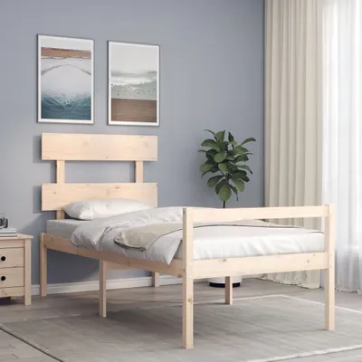 Image de Maison Exclusive - Lit pour personne âgée sans matelas bois massif