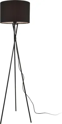 Produktbild von Stehleuchte 'Grenoble' 154cm 1x E27 60W Stehlampe Standleuchte Stand Lampe Metall Schwarz