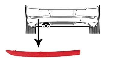 Produktbild von VAN WEZEL Rückstrahler 5745939 Links Stoßfänger für VW TIGUAN (5N)