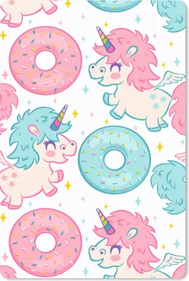 Produktbild von MuchoWow® Mauspad Mousepad Einhorn - Donut - Baby 18x27 cm - Mousepads - Maus Mat - Pad - Mausunterlage