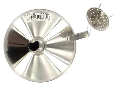 Image de Fackelmann Entonnoir avec tamis, entonnoir de remplissage, 14 cm