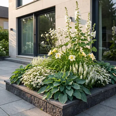 Produktbild von Staudenpakket - Farbe Weiß - 8 Stauden - Für 1 m2 - Verschiedene Farben - Wenig Pflege - 20-50cm - Ø11cm - Gartenpflanze