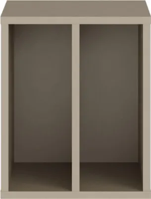 Produktbild von Forte ALICE SPRINGS Schrankeinsatz 30, modern-minimalistisch, 2 Fächer, Organisation, Holzwerkstoff, Taupe, 30 cm breit x 36,9 cm hoch x 34,8 cm tief