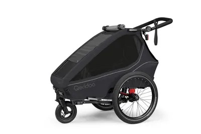 Obrázok produktu pre Qeridoo Kidgoo 1 – detský príves za bicykel pre 1 dieťa, farba: Phantom Grey