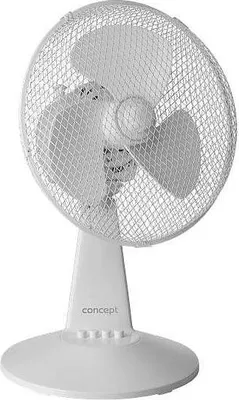 Obrázok produktu pre Concept VS5040, Domáci lopatkový ventilátor, Biela, Tabuľka, 60 dB, 34,5 cm, 80°