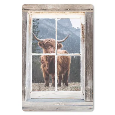 Produktbild von MuchoWow® Mauspad Mousepad Schottischer Highlander - Aussicht - Berg - Bäume 40x60 cm - Mousepads - Maus Mat - Pad - Mausunterlage - Schreibtisch Accesoire
