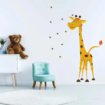niedliche Giraffe für das Kinderzimmer – Decords Wandtattoo, Produktansicht 1