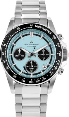 Immagine prodotto di Cronografo Jacques Lemans collezione argento Eco Power - uomo