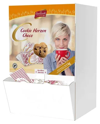 Produktbild von Coppenrath Cookie Herzen Choco 200er