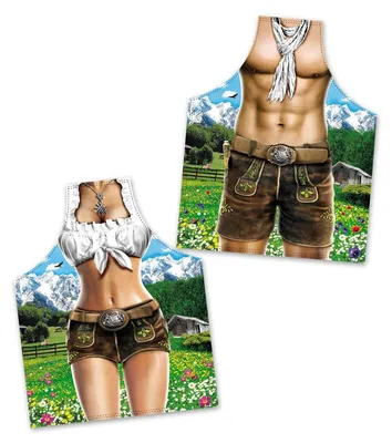 Schürzen-Set Alpenmodell für Ihn und Sie (2 Stück) Polyester