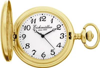 Produktbild von Eichmüller Taschenuhr Quarz Analog goldfarben glänzend Sackuhr > 35163