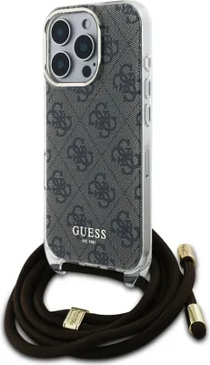 Immagine prodotto di Guess Guhcp16Xhc4Sew Iphone 16 Pro Max 6.9 Brązowy/Brown Hardcase Crossbody Cord 4G Print