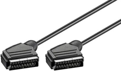 Produktbild von Wentronic Goobay Scart-Verbindungskabel, Schwarz, 0.6 m