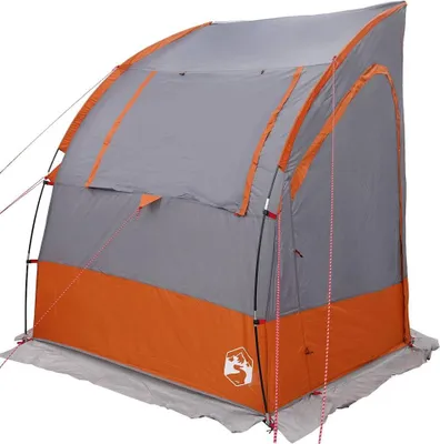 Produktbild von vidaXL Heckklappenzelt Grau und Orange 194 x 180 x 210 cm Taft