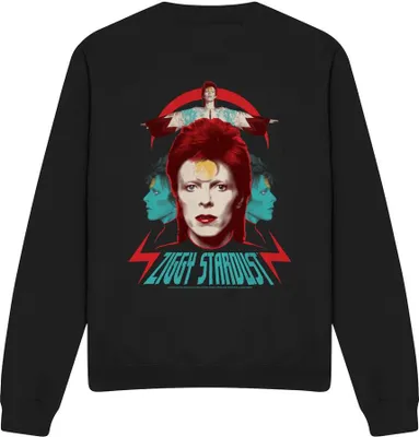 Immagine prodotto di David Bowie - Felpa "Ziggy Heads" per uomo/donna Unisex TV11214 (L) (Nero)