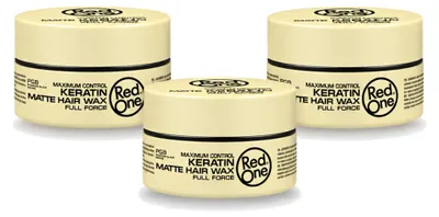 Productafbeelding van 3 x Red One Keratine Matte Haarcrème - Sterke fixatie - 150 ml - Voordelige verpakking - 3 stuks