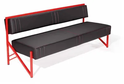 Produktbild von Wartebank Sitzbank Empfangsbank Polsterbank Sofa Couch 3 Sitzer 180cm