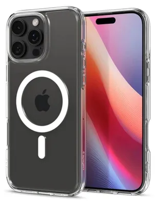 Produktbild von Spigen iPhone 16 Pro Ultra Hybrid MagSafe Hülle - Transparent/Weiß