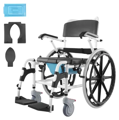 Produktbild von Duschrollstuhl - Badezimmerrollstuhl - Toilettenrollstuhl - Mobilitätsstuhl - Duschstuhl