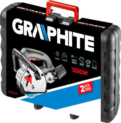 Produktbild von Graphite Mauernutfräse 1320 W, 8-30 mm Schnitttiefe, 125 mm Scheiben