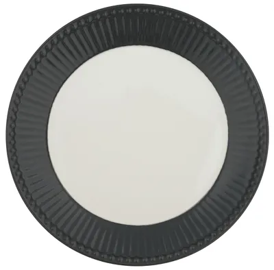 Image de Greengate Alice Dark Grey Assiette diamètre 23 cm
