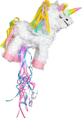 Produktbild von Piñata Einhorn mit Flügeln 48 x 32 cm - Einheitsgröße