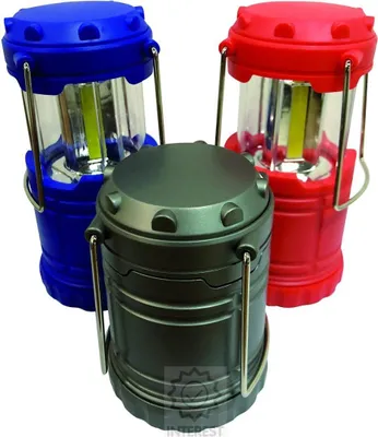 Obrázek produktu pro 3W Led cob Kempovací svítilna. Barva Červená.