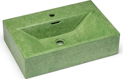 Produktbild von Casa Padrino Luxus Beton Waschbecken Matt Grün 60 cm